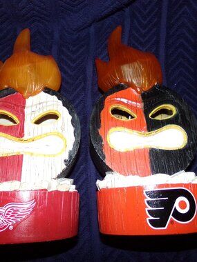 Philadelphia Flyers or Detroit Red Wings LED Light Up Figure Tiki Totem